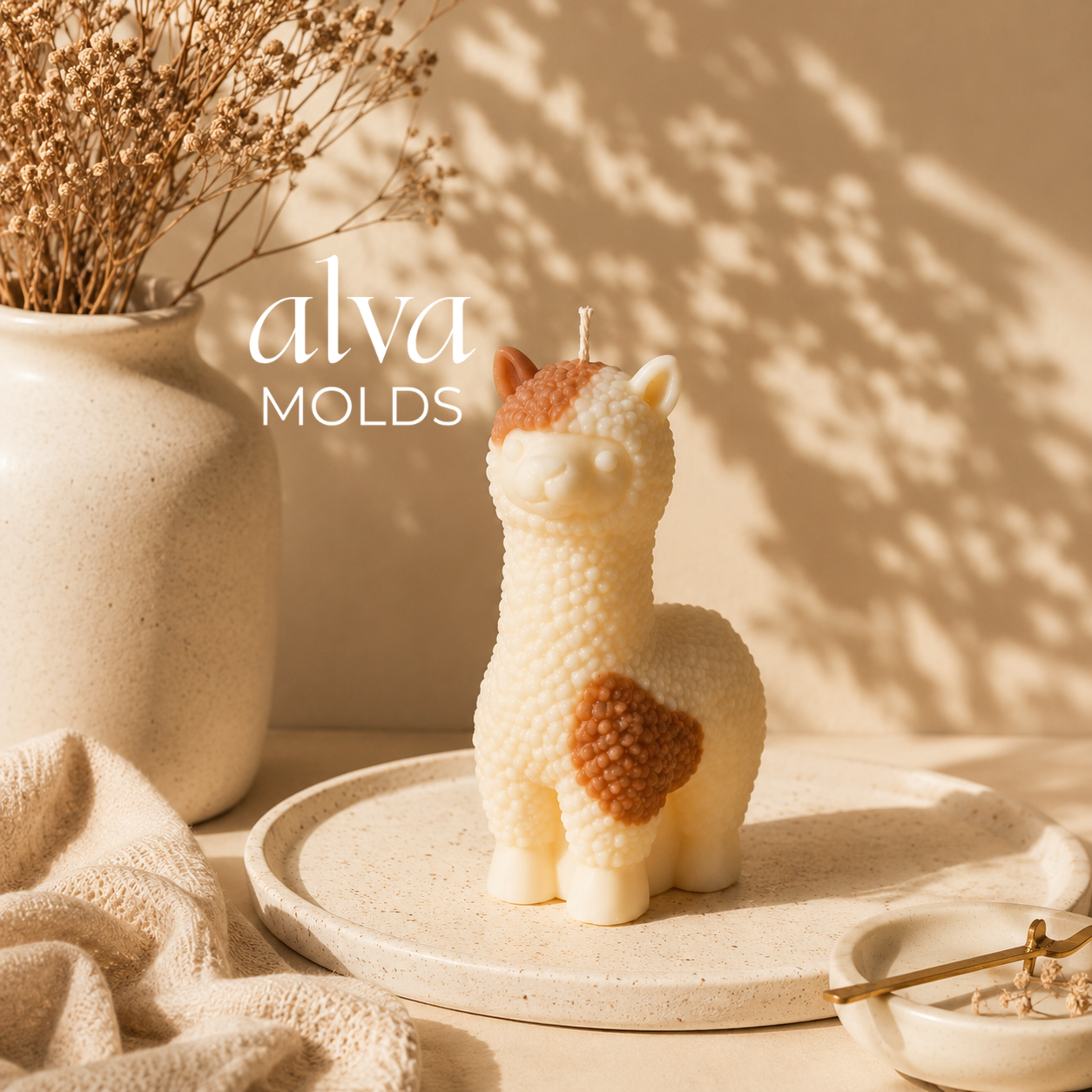 Alpaca Silicone Mold for Candle Making