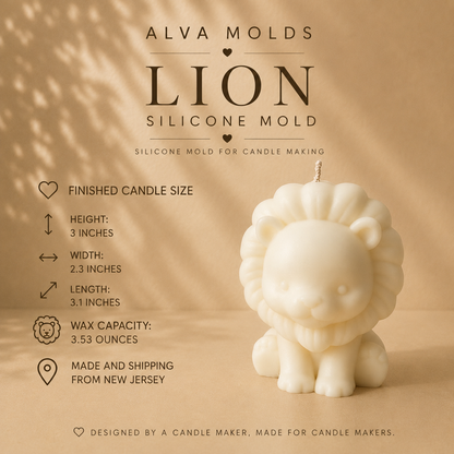 Lion Silicone Mold