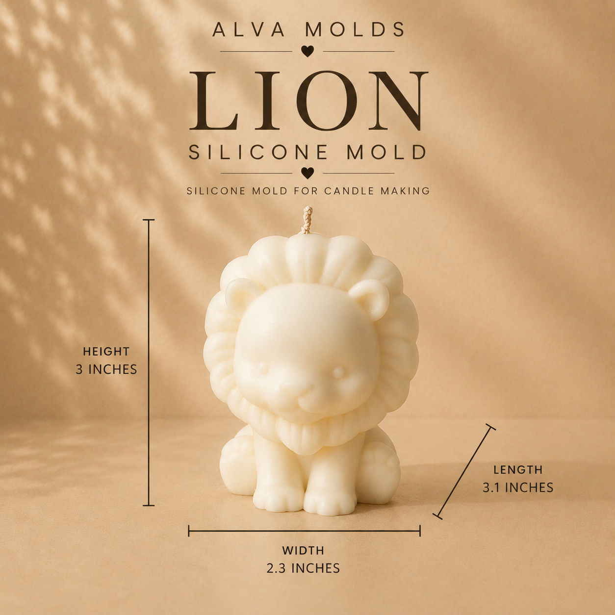 Lion Silicone Mold