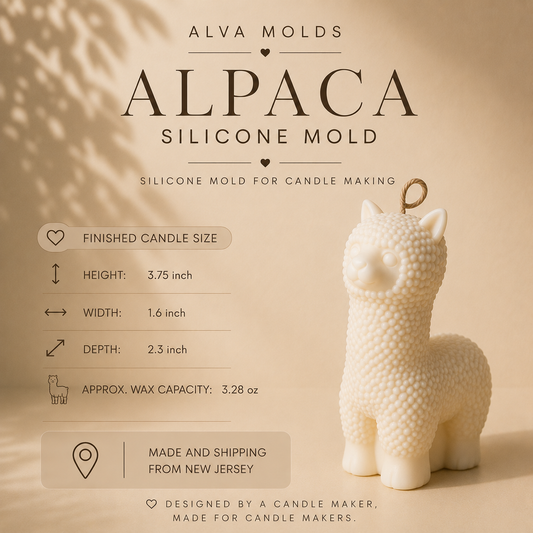 Alpaca Silicone Mold for Candle Making